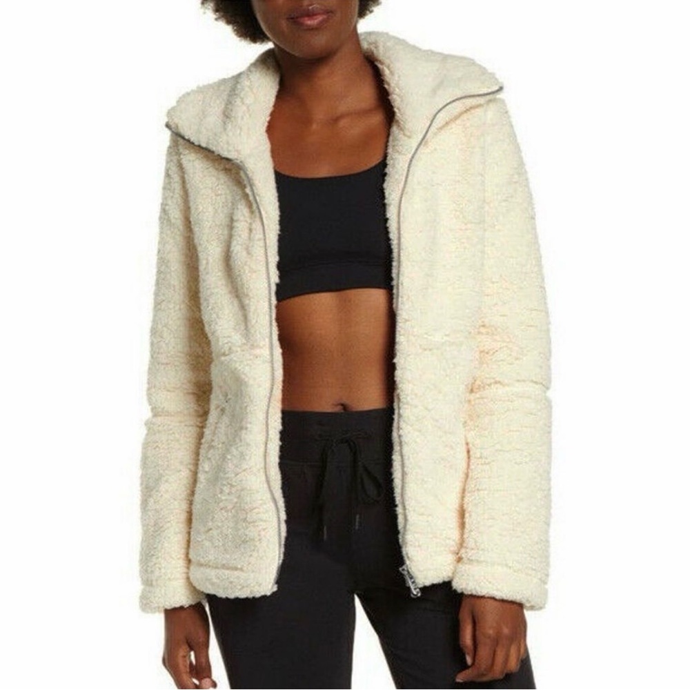 Zella Sadie Cozy Sherpa Teddy Jacket - Picture 1 of 7